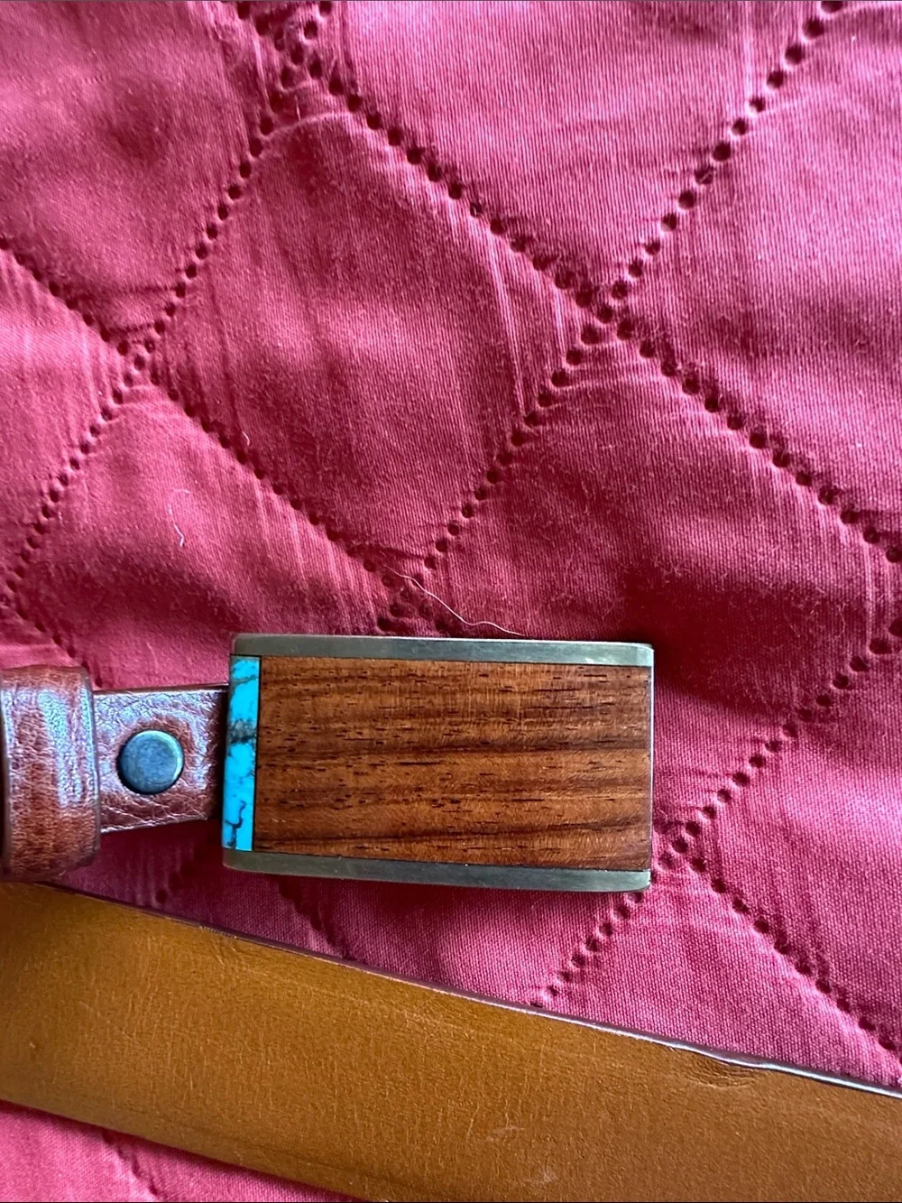 Sky West belt buckle with Pat Areias belt